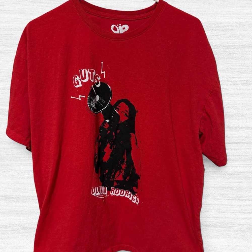 Olivia Rodrigo Red Tee Shirt